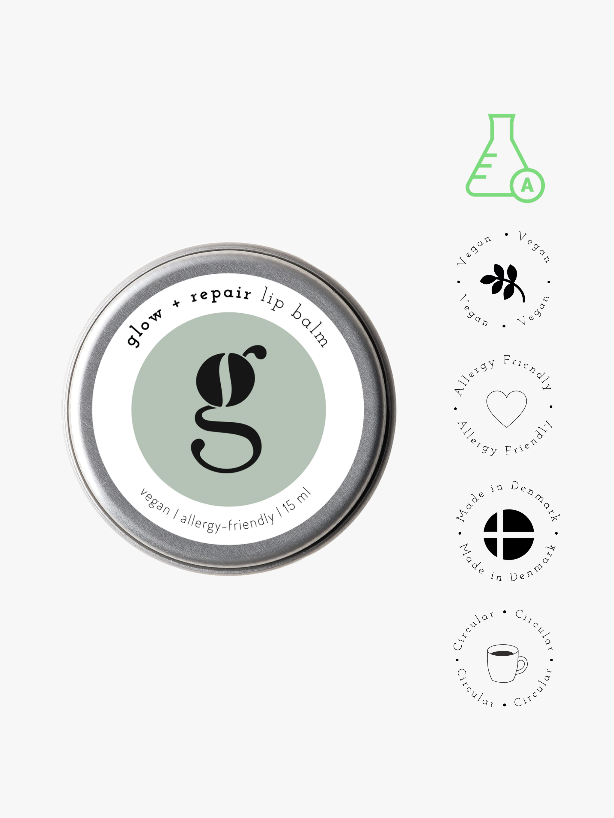 Glow + Repair Lip Balm 15 ml.